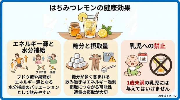 はちみつレモンの健康効果
