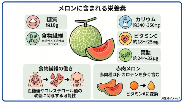 メロンに含まれる栄養素