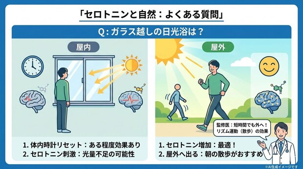 「セロトニンと自然」についてよくある質問