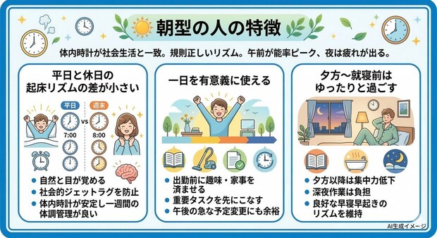 朝型の人の特徴