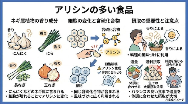 アリシンの多い食品