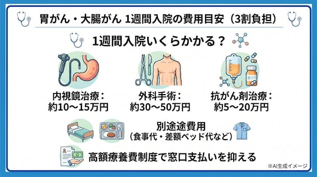 「胃がんと大腸がんの治療費」についてよくある質問