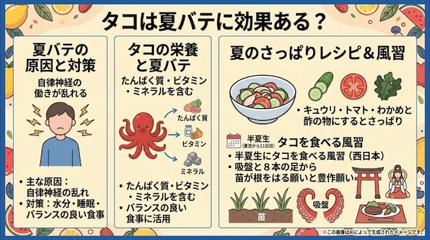 タコは夏バテに効果ある?