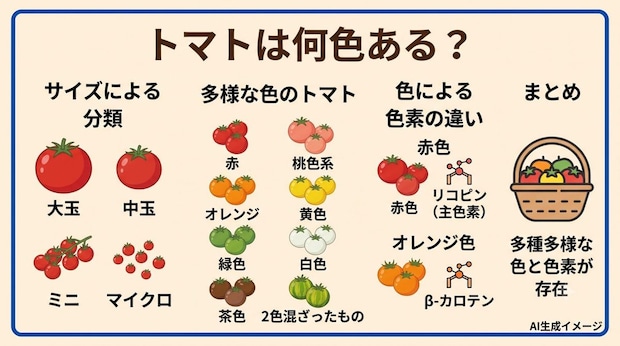 トマトは何色ある？