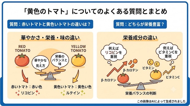 「黄色のトマト」についてよくある質問