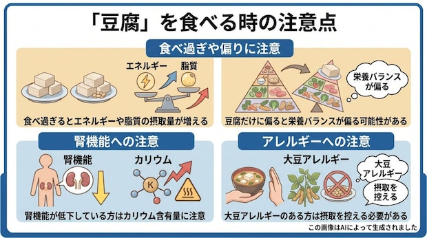豆腐を食べる時の注意点