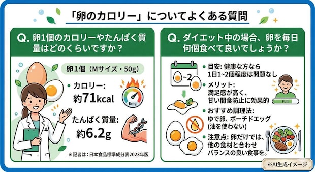 「卵のカロリー」についてよくある質問