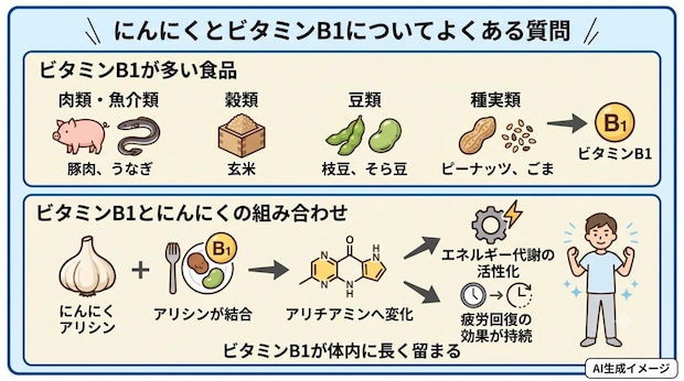 「にんにくとビタミンB1」についてよくある質問