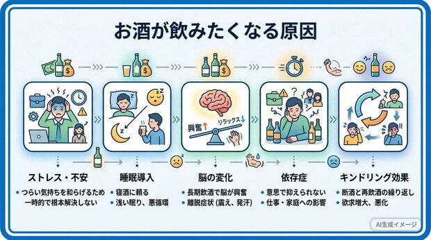 お酒が飲みたくなる原因