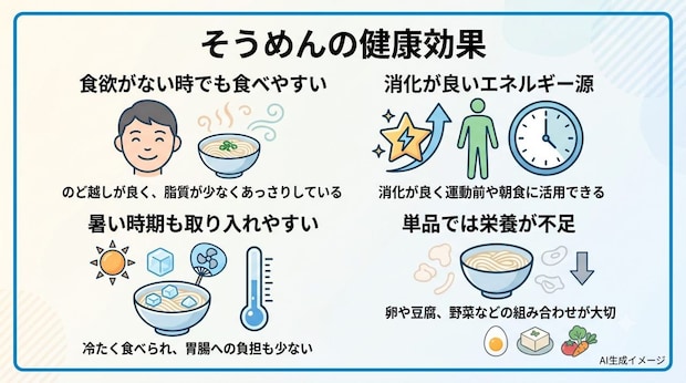 そうめんの健康効果