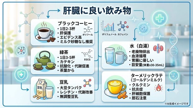 肝臓に良い飲み物