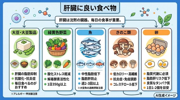 肝臓に良い食べ物