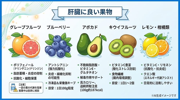 肝臓に良い果物