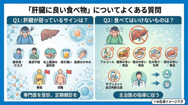 「肝臓に良い食べ物」についてよくある質問
