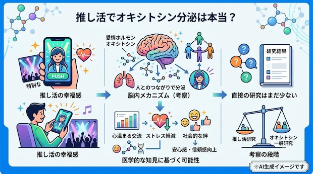 推し活をするとオキシトシンが分泌されるって本当なの?