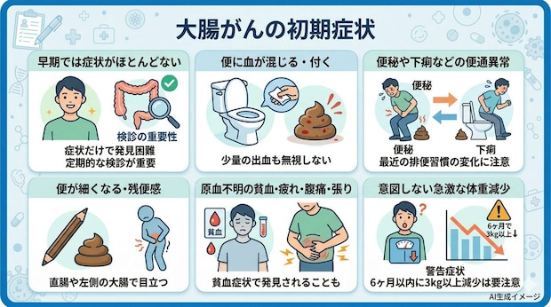 大腸がんの初期症状