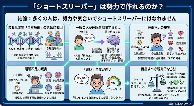 ショートスリーパーはなりたくてなれるものなの?