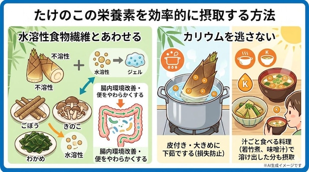 たけのこの栄養素を効率的に摂取する方法