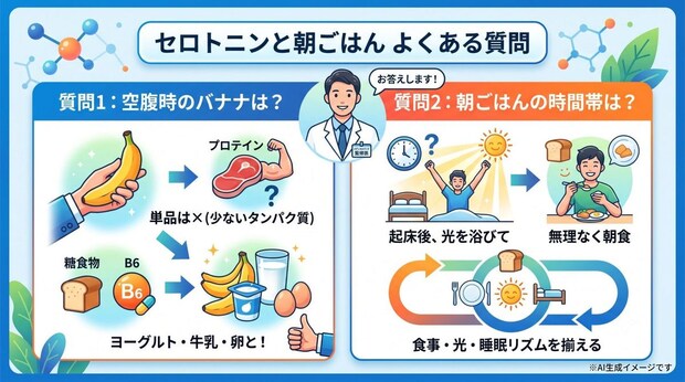 「セロトニンと朝ごはん」についてよくある質問