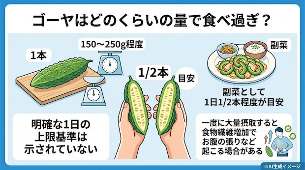 ゴーヤはどのくらいの量で食べ過ぎ？