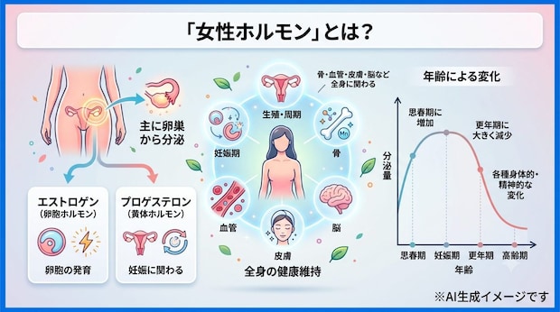 「女性ホルモン」とは？