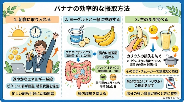 バナナの効率的な摂取方法