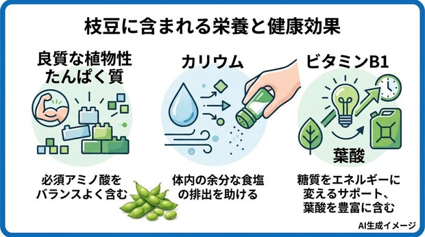 枝豆に含まれる栄養と健康効果
