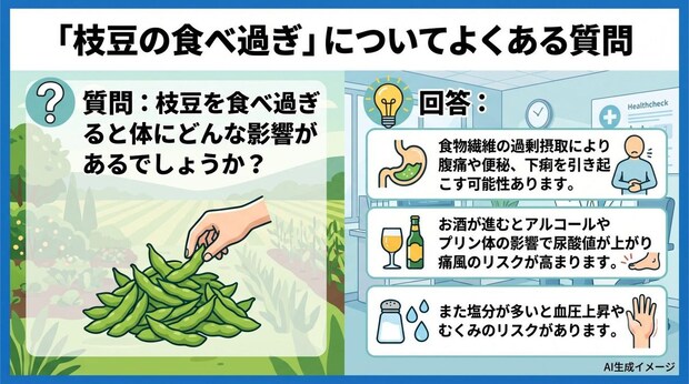 「枝豆の食べ過ぎ」についてよくある質問