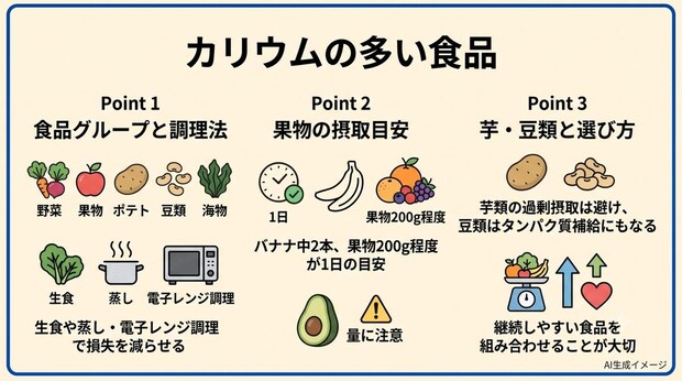 カリウムの多い食品