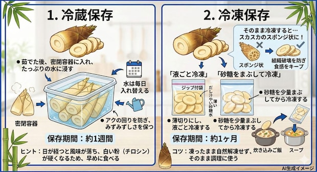たけのこの保存方法