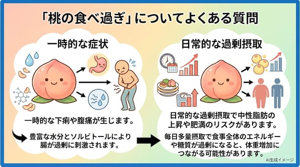 「桃の食べ過ぎ」についてよくある質問