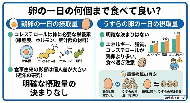 卵の一日の摂取量目安