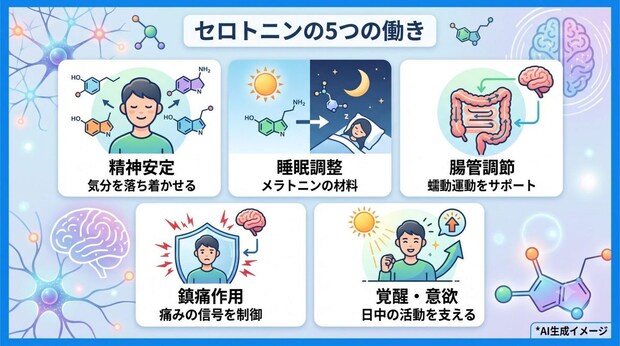 セロトニンの働き（役割）