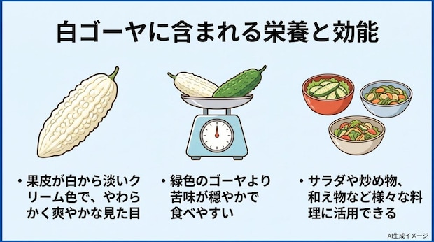 白ゴーヤに含まれる栄養と効能