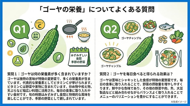 「ゴーヤの栄養」についてよくある質問