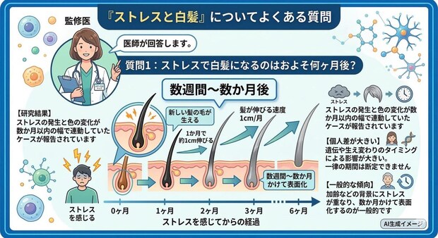 「ストレスと白髪」についてよくある質問