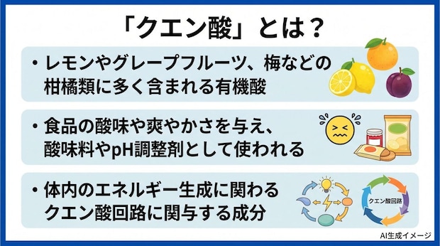 「クエン酸」とは？