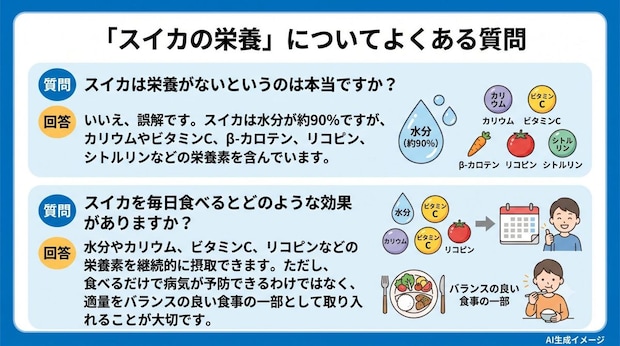 「スイカの栄養」についてよくある質問