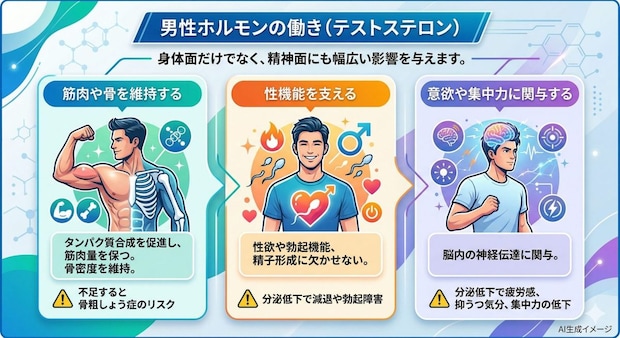 男性ホルモンの働き