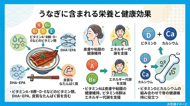 うなぎに含まれる栄養と健康効果