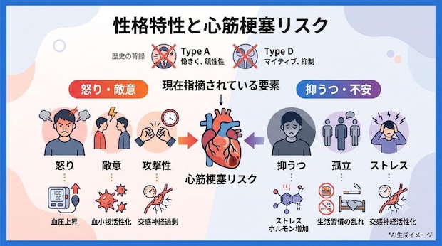 心筋梗塞を発症しやすい性格