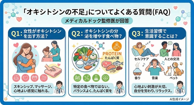 「オキシトシンの不足」についてよくある質問