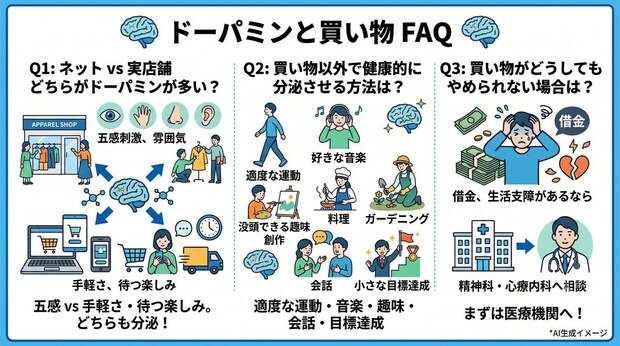 「ドーパミンと買い物」についてよくある質問