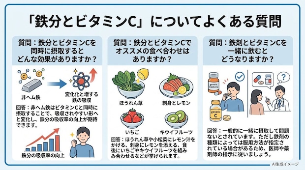 「鉄分とビタミンC」についてよくある質問