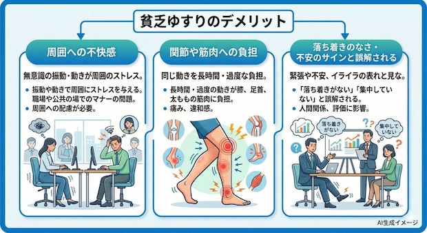 貧乏ゆすりのデメリット