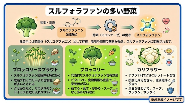 スルフォラファンの多い野菜
