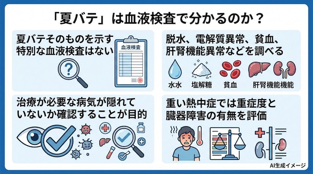 「夏バテ」は血液検査で分かるのか？