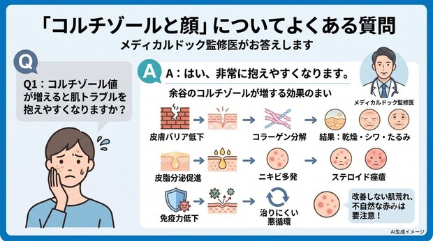 「コルチゾールと顔」についてよくある質問