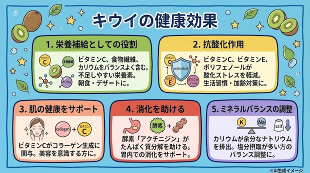 キウイの健康効果