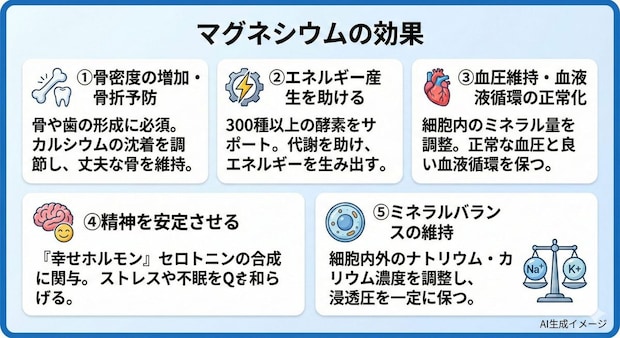 マグネシウムの効果